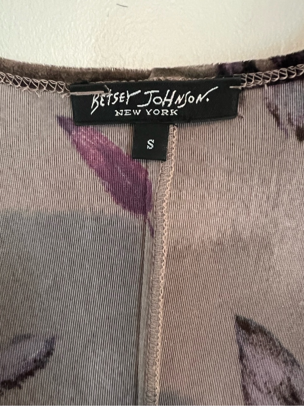 Rare find: VINTAGE BETSEY JOHNSON Feather Velvet Maxi Dress - Small - Picture 7 of 7